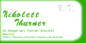 nikolett thurner business card